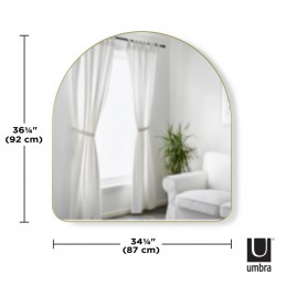 UMBRA lustro łukowe HUBBY 86 x 91 cm złote