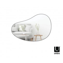 UMBRA lustro ścienne HUBBA 86 cm metaliczno / tytanowe